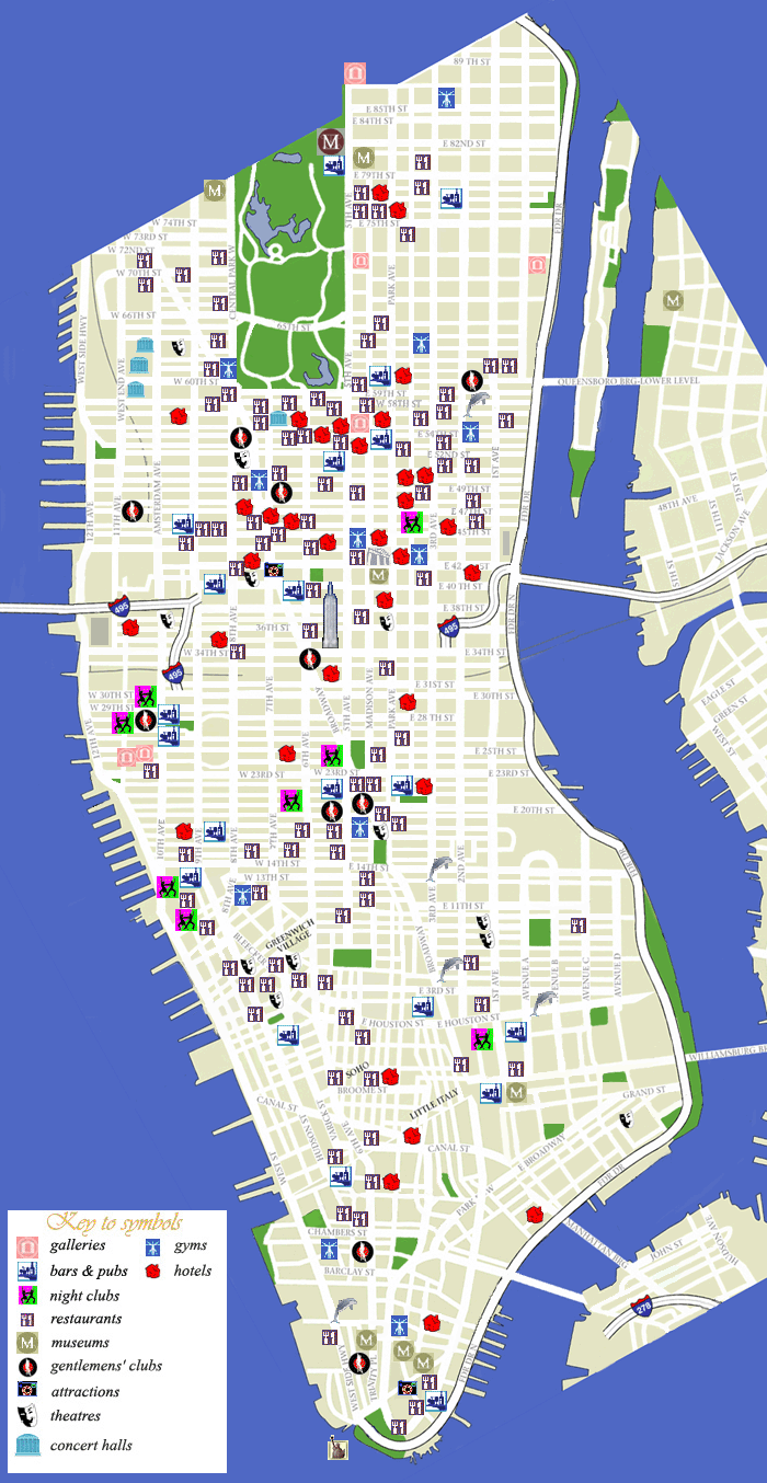 schematic Imap of New York area