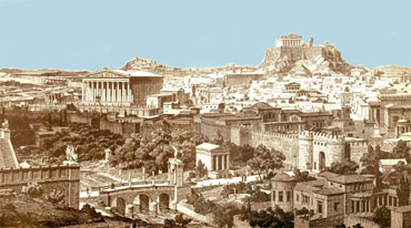 Depiction of ancient Athens