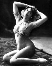 Mata Hari poses seductively