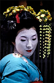 Portrait of a geisha